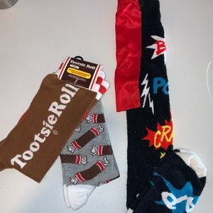 Novelty, fun print, over-the-knee & knee socks